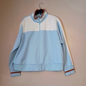 Women's track Blue and White Jacket